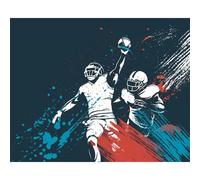 Origin Murals Mural American Footballers Paint Splash Medium Mural MUR331M