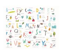 Origin Murals Mural Childrens Alphabet Illustrations Medium MUR271M