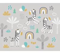 Origin Murals Mural Dancing Zebras Large MUR217L