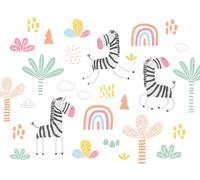 Origin Murals Mural Dancing Zebras Medium MUR218M
