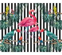 Origin Murals Mural Flamingo Stripe Large MUR171L