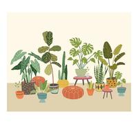 Origin Murals Mural Houseplant Pots Large MUR277L