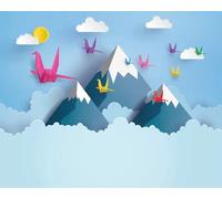 Origin Murals Mural Origami Mountains Medium MUR176M