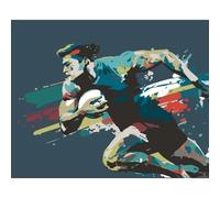 Origin Murals Mural Rugby Player in Graphic Style Large Mural MUR330L