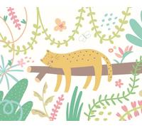 Origin Murals Mural Sleeping Jungle Leopard Large MUR211L