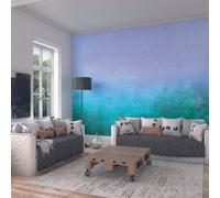 Origin Murals Ombre Gradient Teal Blue Matt Smooth Paste The Wall Mural 300Cm Wide X 240Cm High