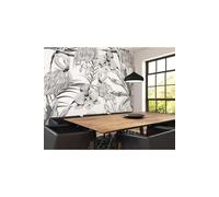 Origin Murals Paradise Flamingo Wall Mural in Black | Size: W350 cm x H280 cm Origin Murals Black W350 cm x H280 cm