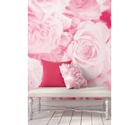 Origin Murals Petals Matt Wall Mural in Rose | Size: W300 cm x H240 cm Origin Murals Rose W300 cm x H240 cm