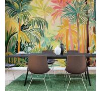 Origin Murals Pretty Palms - Emerald Green Matt Smooth Paste The Wall Mural 300Cm Wide X 240Cm High