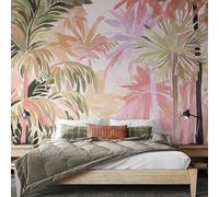 Origin Murals Pretty Palms Natural Blush Wall Mural