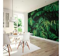 Origin Murals Rainforest Leaves - Emerald - Emerald - Large - W350cm x H280cm
