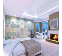 Origin Murals Retro Illustrations Matt Smooth Paste The Wall Mural 350Cm Wide X 280Cm High