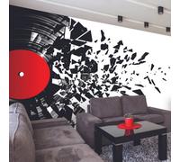 Origin Murals Smashed Vinyl Monochrome Matt Smooth Paste The Wall Mural 350Cm Wide X 280Cm High