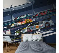 Origin Murals Sports Cars Navy Blue Wall Mural