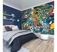 Origin Murals Sports Graffiti - Blue - Large - W350cm x H280cm