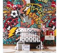 Origin Murals Sports Graffiti Red Paste The Wall Mural 350Cm Wide X 280M High