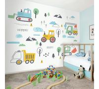 Origin Murals Tractors And Diggers Yellow Gold Matt Smooth Paste The Wall Mural 350Cm Wide X 280Cm High