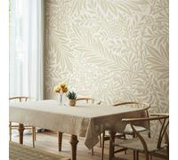 Origin Murals Trailing Ferns - Stone and Linen - Large - W350cm x H280cm
