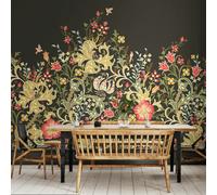 Origin Murals Trailing Lily - Midnight - Large - W350cm x H280cm