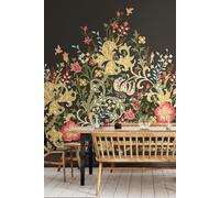 Origin Murals Trailing Lily Wall Mural in Black | Size: W300 cm x H240 cm Origin Murals Black W300 cm x H240 cm