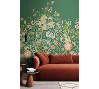 Origin Murals Trailing Lily Wall Mural in Green | Size: W300 cm x H240 cm Origin Murals Green W300 cm x H240 cm