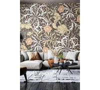 Origin Murals Trailing Seaweed Garden Wall Mural in Charcoal | Size: W300 cm x H240 cm Origin Murals Charcoal W300 cm x H240 cm