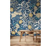 Origin Murals Trailing Seaweed Garden Wall Mural in Dark Blue | Size: W300 cm x H240 cm Origin Murals Dark Blue W300 cm x H240 cm
