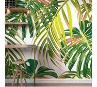 Origin Murals Tropical Leaves Green Matt Smooth Paste The Wall Mural 350Cm Wide X 280Cm High