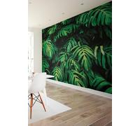 Origin Murals Tropical Leaves Wall Mural in Emerald | Size: W350 cm x H280 cm Origin Murals Emerald W350 cm x H280 cm