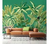 Origin Murals Tropical Palm Trees Wall Mural - Green - Large - W350cm x H280cm