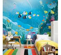 Origin Murals Under The Sea Adventure Aqua Blue Matt Smooth Paste The Wall Mural 300Cm Wide X 240Cm High