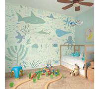 Origin Murals Underwater Sea Animal Adventure Matt Smooth Paste The Wall Mural 350Cm Wide X 280Cm High