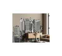 Origin Murals Urban City Skyscrapers Matt Smooth Paste the Wall Mural in Natural | Size: W350 cm x H280 cm Origin Murals Natural W350 cm x H280 cm