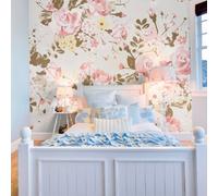 Origin Murals Vintage Rose Pattern Matt Smooth Paste The Wall Mural 350Cm Wide X 280Cm High