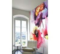 Origin Murals Watercolour Flora Wall Mural | Size: W300 cm x H240 cm Origin Murals Multicolor W300 cm x H240 cm