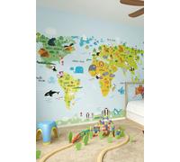 Origin Murals Whole Wide World Wall Mural | Size: W350 cm x H280 cm Origin Murals Multicolor W350 cm x H280 cm