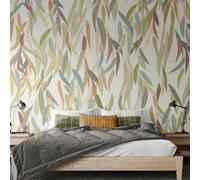 Origin Murals Willow Leave Natural Stone Wall Mural