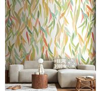 Origin Murals Willow Leaves - Apple Green - Large - W350cm x H280cm