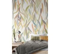 Origin Murals Willow Leaves Wall Mural in Natural | Size: W350 cm x H280 cm Origin Murals Natural W350 cm x H280 cm