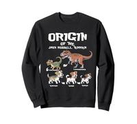 Origin Of Jack Russells Terrier Evolution History Dog Lover Sweatshirt
