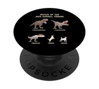 Origin of the Jack Russell Terrier Evolution History Meme PopSockets Adhesive PopGrip
