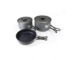 Origin Outdoors - Biwak Topfset Family - Pot size 4-5 Personen, grey/white