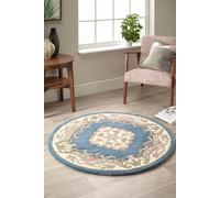 Origin 'Shensi' Rug in Blue | Size: 120 cm diameter Origin Blue 120 cm diameter