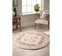 Origin 'Shensi' Rug in Pink | Size: 120 cm diameter Origin Pink 120 cm diameter