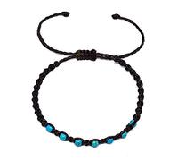 Origin Siam Handmade Gemstone Beaded Woven Bracelet | Stone Healing, Chakra, Protection, Energy Wristband | Onyx, Tiger's Eye, Turquoise Stone | Adjustable Size Unisex for Men and Women