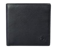 Origin Slim Leather Wallet with Zipped Coin Pocket - RFID Protected Men’s Wallet with ID Window & Gift Box (Black)