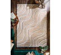 Soft Carved Wave Cream Origin Natural 80cm x 150cm