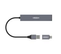 Origin Storage Docking Station USB 3.2 Dual Connector USB 3.2 docking station with dual connector design, enabling flexible connectivity and easy