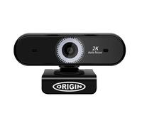 Origin Storage USB 2K Webcam QHD Professional USB webcam with 2K QHD resolution, designed to deliver clear video quality for business meetings, remote