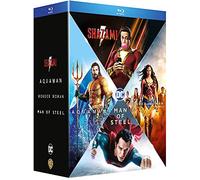 Origin Stories-Man of Steel + Wonder Woman + Aquaman + Shazam [Blu-Ray]